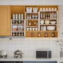 Expandable,Stackable Spice Rack,Seasoning Organizer and Storage,Spices Jar Racks for Cabinet,Countertop, Metal Pantry, Cupboard,Laundry Storages,Heavy Duty(2 Packs/Medium/White) by CozyNest Decor