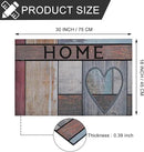 CHICHIC Welcome Door Mat 18x 30 Inch Front Doormat Outdoors for Home Entrance Outdoors Mat for Outside Entry Way Doormat Entry Rugs, Heavy Duty Non Slip Rubber Back Low Profile, Heart by CozyNest Decor