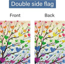 Louise Maelys Rainbow Tree Garden Flag Pride Month Love Heart 28x40 Inch Double Sided Welcome Large Burlap Gay Pride Lesbian LGBTQ Yard Outdoor Sign Outside Home House Decor by GreenHaven Gardens