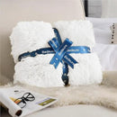 Bedsure GentleSoft Fluffy White Blankets Queen Size for Bed, Thick Sherpa Faux Fur Fleece Fuzzy Plush Winter Warm Heavy Soft Queen Blankets, Bedroom Decor White Gifts Cozy Gifts for Women Men, 90x90 by CozyNest Decor