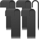 16 Inch Ground Rebar Stakes Heavy Duty J Hook Ground Anchors 40 Pack, Tent Stakes with Chisel Point End, Chain Link Fence Spikes for Bounce House, Gazebos and Outdoor Decorations Inflatables by CozyNest Decor