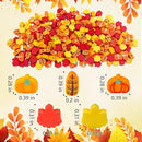 YQUQWN 200 PCS Fall Polymer Clay Beads Thanksgiving Maple Leaf Pumpkin Clay Beads for Jewelry Making Autumn Necklace DIY Bracelet Fall Accessories Party Supplies Craft Kits by TinyTreasures Baby Boutique
