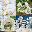 RUBFAC 129pcs White Balloons Different Sizes 18 12 10 5 Inch for Garland Arch,Party Latex Balloons for Birthday Party Wedding Anniversary Baby Shower Party Decoration by TinyTreasures Baby Boutique
