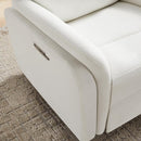 Power Recliner Chair Swivel Glider, Electric Rocking Recliner Chairs with USB and Type-C Ports, Nursery Chair Recliner for Living Room, Bedroom, Apartment（White） by TinyTreasures Baby Boutique