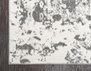 Unique Loom Rosso Collection Vintage, Geometric, Bohemian, Traditional, Distressed, Southwestern Area Rug, Rectangular 5' 0" x 8' 0", Light Gray/Ivory by CozyNest Decor