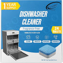 Air Jungles Dishwasher Cleaner Tablets 24 Count, Fragrance Free, Deep Cleaning Descaler Pods, Clean Dishwasher Machine, Remove Limescale, Hard Water, Calcium, Odor, 12 Month Supply by TinyTreasures Baby Boutique