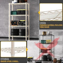 1000 lbs 4-Shelf Standing Storage Shelves Heavy Duty Metal Shelving Unit Adjustable Wire Rack for Office Garage Kitchen, Light Tan 11.8 D x 23.6" W x 47.5" H by CozyNest Decor