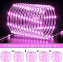 Rope Lights for Outside, 66FT 200 LED String Lights Outdoor with Waterproof 8 Modes, Flexible and Connectable Plug in Fairy Light for Indoor Patio Pool Garden Party Wedding Decorations, Pink by GreenHaven Gardens