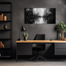 Abstract Wall Pictures for Living Room,Black Art Paintings for Wall Office Wall Art Bedroom Wall Decor 20 x 40 Inch by CozyNest Decor