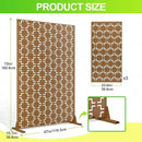 Outdoor Privacy Screen,72" H×47" W Metal Privacy Screen, Freestanding Privacy Fence Panels for Patio by GreenHaven Gardens