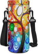 AUPET Water Bottle Sling Bag Carrier Crossbody Sleeve,Insulated Neoprene Bottle Case Holder Pouch Cover 500ML/17oz with Shoulder Strap for Walking Women Men by TinyTreasures Baby Boutique