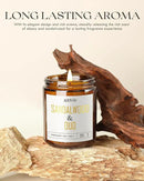 AOOVOO Sandalwood Oud Candle - Sandalwood Candle, Scented Candles, Soy Candles for Home Scented, 9oz by CozyNest Decor