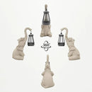 Solar Powered Outdoor Figurine Lights, 10 Inch Waterproof Animal Elephant Statue Light, Suitable for Decorations for Patio, Balcony, Lawn, Courtyard, Etc. (Trunk) by GreenHaven Gardens