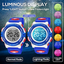 Kids Watch,Boys Watch for 3-15 Year Old Boys,Digital Sport Outdoor Multifunctional Chronograph LED 50 M Waterproof Alarm Calendar Analog Watch for Children with Silicone Band,Kids Gift by TinyTreasures Baby Boutique