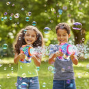 EagleStone 2 Bubble Guns for Toddlers, Kids Bubble Machine Gun, Twist Knob, LED Lights,2 Refill Solutions,10 Concentrate Bubble Blaster for Party Favor, Summer, Outdoor, Easter Basket, Birthday Gift by TinyTreasures Baby Boutique