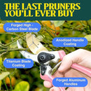 Haus & Garten ClassicPRO 8.5" Premium Titanium Bypass Garden Shears - Use as Pruners, Pruning Shears for Gardening, Hand Pruners, Handheld Garden Clippers, Scissors for Women by GreenHaven Gardens