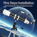 Telescope, 90mm Aperture 900mm Astronomical Refractor Telescope for Adults High Powered - Multi-Coated Professional Telescopes for Astronomy Beginners with AZ Mount, Portable Carry Bag, Phone Adapter by TinyTreasures Baby Boutique