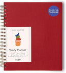 Anecdote 2026 Planner (8.5" x 10") Daily Planner Weekly Monthly Planner - 52 Weeks w/Library Buckram Cover, Brass Spiral - A4 Size Bleed-Resistant Paper – Red by TinyTreasures Baby Boutique
