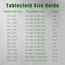 sancua Rectangle Tablecloth - 54 x 120 Inch - Stain and Wrinkle Resistant Washable Polyester Table Cloth, Decorative Fabric Table Cover for Dining Tables, Buffet Parties and Camping, Yellow by CozyNest Decor