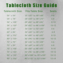 sancua Square Tablecloth - 54 x 54 Inch - Stain and Wrinkle Resistant Washable Polyester Table Cloth, Decorative Fabric Table Cover for Dining Tables, Buffet Parties and Camping, Blue by CozyNest Decor