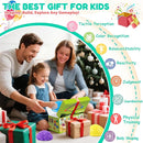 Stepping Stones for Kids, Textured Balance Pods and Adventure Floor Mats Set with Game Spinner for Kids Adults, Obstacle Course Sensory Toys Great for Indoor Outdoor Play Family Fitness Fun by TinyTreasures Baby Boutique