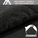 COSY HOMEER-Door-Mat-Non-Slip-Entryway-Rug 20”x32” Absorbent Welcome Mats Washable Dirt Trapper Door Mat Entrance Floor Mats for Front Back Doormats and Wet Shoes,Black by CozyNest Decor