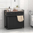 Laundry Hamper Laundry Basket with 3 Section Pull-Out Rolling Bags, Laundry Sorter for Organization and Storage with 2 Pull-Out Drawers for Laundry Room, Bathroom, Bedroom Use (Rustic Brown) by CozyNest Decor