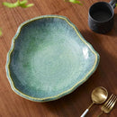 Ceramic Decorative Dish, 12'' Large Green Decorative Bowl, Versatile Centerpiece Decor, Key Bowl, Gift Decor Tray for Entryway Table Living Room Dining (12'' Dish) by CozyNest Decor