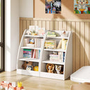 Kids Bookshelf and Toy Organizer,4 Tier Kids Book Shelf for Kids Rooms,Wood Children Bookcase,Baby Storage Book Rack,Toddler Bookshelf,Toy Storage Organizer,Book Display Shelf for Playroom, Nursery by TinyTreasures Baby Boutique