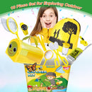 Bug Catcher Kit & Outdoor Explorer Kit for Kids, 10 Pcs Bug Catching Kit with Toy Cage, Backpack, Flashlight, Manifying Glass, Toy Net, Outdoor Exploration Toys Gift for Boys Girls 3-12 by TinyTreasures Baby Boutique