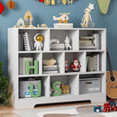 Book Shelf, 10 Cubes Storage Organizer, 3-Tier Open Shelf Wooden Bookcase, Freestanding White Bookshelf Cube Shelf for Bedroom, Living Room by CozyNest Decor