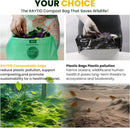 Trash bags 13+ gallon tall kitchen,Compostable Trash Lawn & Leaf Yard Waste Bags,Kitchen Compost Trash Bin Compatible,Extra Thick1.1 Mills,Certified by BPI and OK Compost(50count) by GreenHaven Gardens