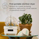 Baby Brezza Portable Baby Bottle Sterilizer Dryer for Travel - Mini Sterilizer Fits Bottles, Pump Parts and Accessories by TinyTreasures Baby Boutique