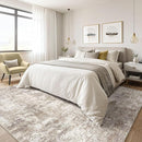 6x9 Area Rugs Living Room: Washable Large Abstract Soft Rug Stain Resistant Indoor Floor Non-Slip Accent Carpet for Women Modern Home Enthusiasts Aged 25-45 - Bedroom Nursery Playroom- Beige Brown by TinyTreasures Baby Boutique