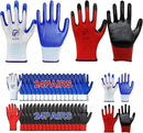 48 Pairs Garden Gloves for Women Men Breathable Rubber Coated Yard Safety Work Thorn Proof Work Gloves by GreenHaven Gardens