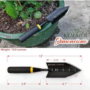 3 - in - 1 Garden Tool Set, Heavy - Duty Stainless - Steel Large Trowel, Transplant Serrated Shovel, and Dandelion Weeder, Suitable for Garden Weeding, Soil Loosening, and Bulb Planting by GreenHaven Gardens