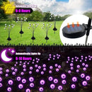Halloween Decorations Outdoor Solar Scary Eyeball Lights, 2-Pack 16 LED Halloween Decor Solar Garden Lights, Waterproof Halloween Yard Decorations Swaying Halloween Pathway lights for Patio Lawn Party by GreenHaven Gardens