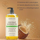 MAJESTIC PURE Coconut Massage Oil for Massage Therapy - Refreshing, and Relaxing - Natural Oils - for All Skin Types - Men and Women - 8 fl oz by CozyNest Decor