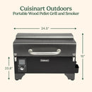 Cuisinart 8-in-1 Portable Wood Pellet Grill and Smoker, Compact for RV, Tailgates, Camping, and Backyard Cooking, Smoky Flavor, Versatile Meat Smoker by GreenHaven Gardens
