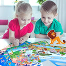 6 Set (260pcs) Puffy Sticker Books Activity for Kids, Animal, Farm, Dinosaurs, Space, Vehicle, Ocean, 3D Reusable Stickers for Boys and Girls, Travel Sticker Books for Kids Ages 3+ by TinyTreasures Baby Boutique