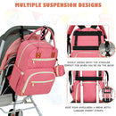 Baby Diaper Bag Backpack, Travel Diaper Bags for Babys Girl Boy Large Capacity Baby Bag Backpack for Women Pink by TinyTreasures Baby Boutique