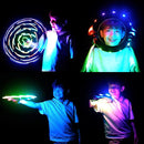 TOSY Flying Ring - 16 Million Color RGB or 12 LEDs, Super Bright, Lost Mode, Auto Light Up, Camping Essentials for Kids/Teens/Boy/Girl, Safe & Soft, Waterproof, Pool/Beach Games, Lightweight Toy by TinyTreasures Baby Boutique