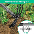 Garden Hoe and Cultivator, 31 Inch Long Heavy Duty Hand Hoe Garden Tool with Tiller,2 Section Handle, Carbon Steel Blade, Cultivator Hoe Garden Tools for Loosening Soil, Weeding Garden Tools by GreenHaven Gardens