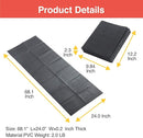 Folding Yoga Travel Pilates Mat Foldable Easy to Carry to Class Beach Park Tear resistant Travel Picnics 4mm Thick 9 Colors by TinyTreasures Baby Boutique
