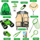INNOCHEER Kids Explorer Kit & Bug Catcher Kit & Safari Costume Kit, Outdoor Exploration Set with Hat, Vest, Butterfly Net and Bugs Book for Boys Girls 3-12 Years Old (Camouflage Green) by TinyTreasures Baby Boutique