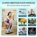 Vibration Plate Exercise Machine - Fitness Platform Vibration Plate for Lymphatic Drainage, Whole Body Shaker Machine Helps Weight Loss & Shaping, Workout Power Waver Vibrate for Women Men by CozyNest Decor