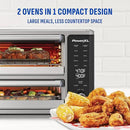 PowerXL SmartSynx Dual Door Oven, 8 Quick-Touch Cooking Presets including Air Fry, Toast, Bake, Broil, Reheat and More, Cook 2 Different Foods at the Same Time, Large Capacity & Adjustable Temperature by CozyNest Decor