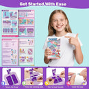 Arts and Crafts for Kids Ages 8-12,Friendship Bracelet Making Kit for Girl,DIY Arts and Crafts Maker for Kids,Jewelry Making Kit Christmas Gifts for Ages 6 7 8 9 10 11 12 Year Old (Purple) by TinyTreasures Baby Boutique