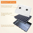 Gardzen Seed Starter Tray, 5 Pack Smiling Face Plant Germination Trays with Total 350-Cell, Seed Starter Kit with Humidity Vented Domes and Bases for Starting Vegetable Flower Herb Seeds 18" x 14" by GreenHaven Gardens
