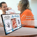 Baby Hand and Footprint Kit with Photo & Birth Details, Inkless Hand and Footprint Kit, Newborn Keepsake Plaque, Baby Shower Gifts (STYLE 1 (Fully Personalized) (Welcome To The World - Baby Boy)) by TinyTreasures Baby Boutique